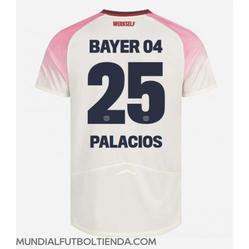 Camiseta Bayer Leverkusen Exequiel Palacios #25 Segunda Equipación Replica 2025-26 mangas cortas